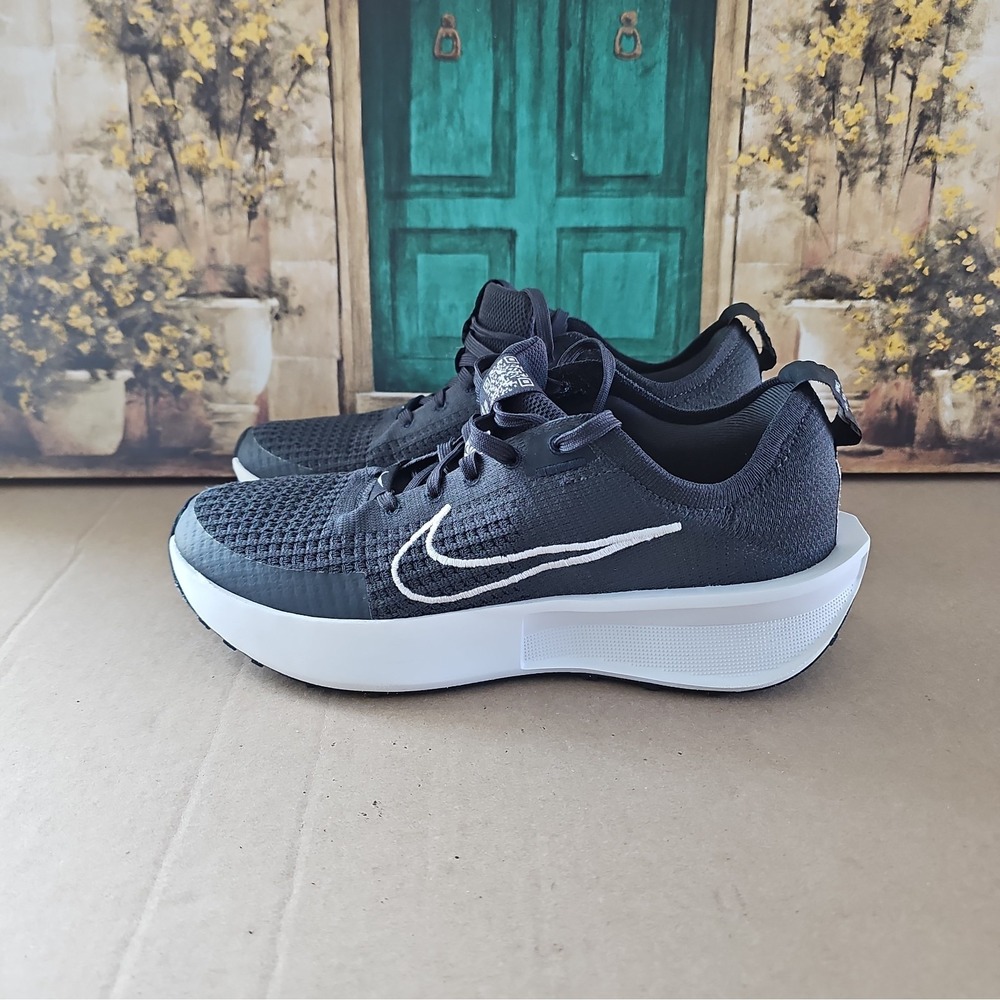 Nike Interact Run Black Anthracite White Men's FD2291-008  US Size 8.5